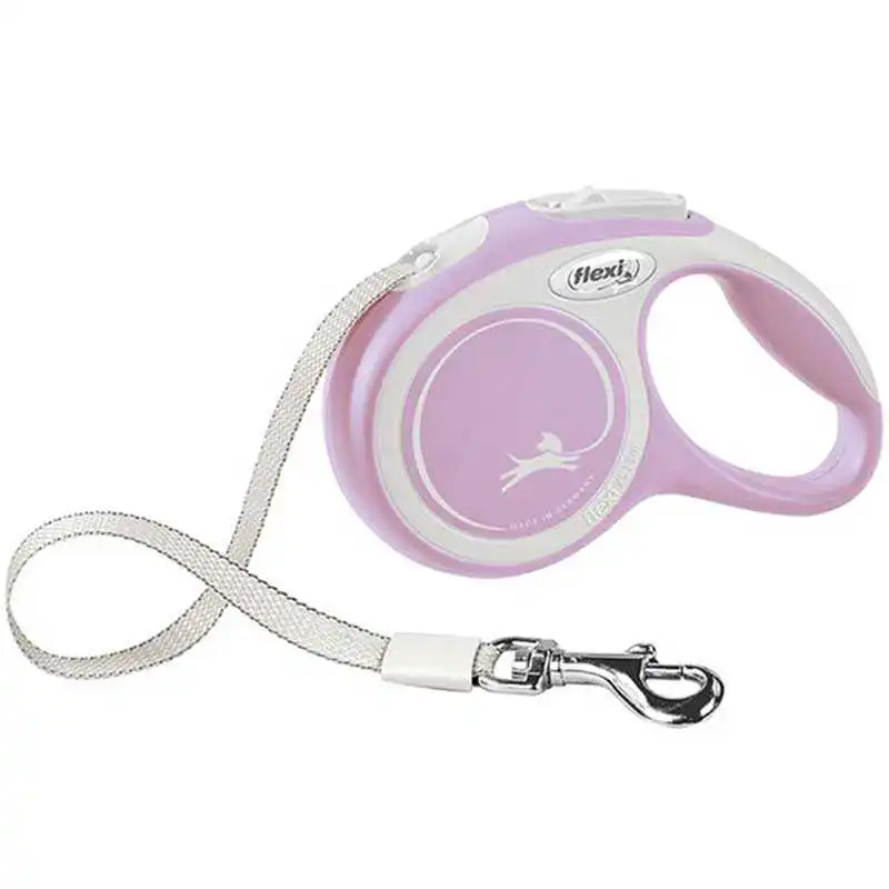 FLEXI - Flexi New Comfort Otomatik Şerit Köpek Gezdirme Kayışı 3mt (XS) Rose