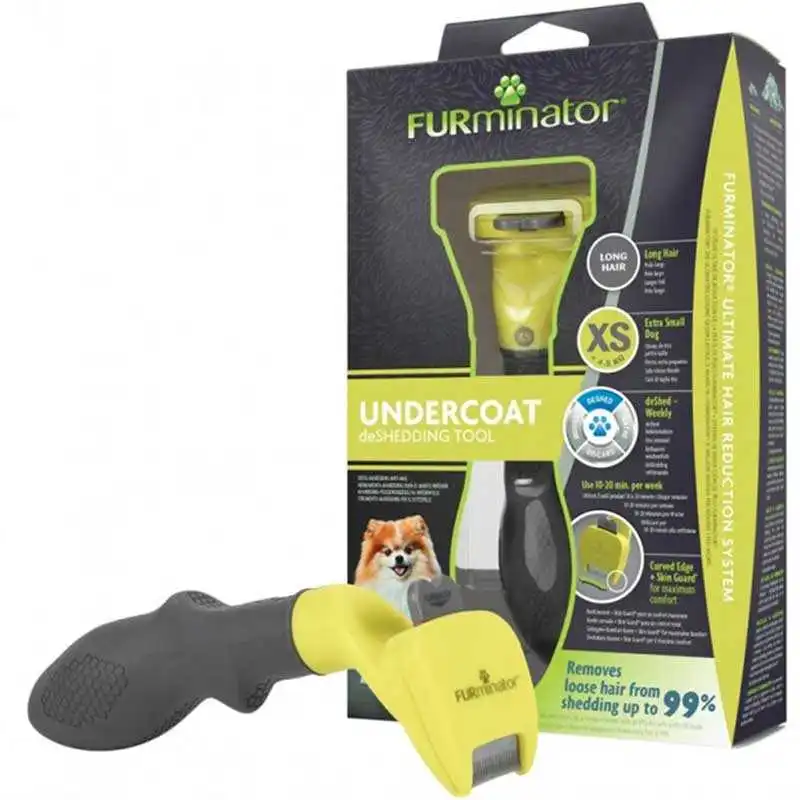 Furminator Uzun Tüylü Mini Irk Köpekler İçin Köpek Tarağı (Xs)