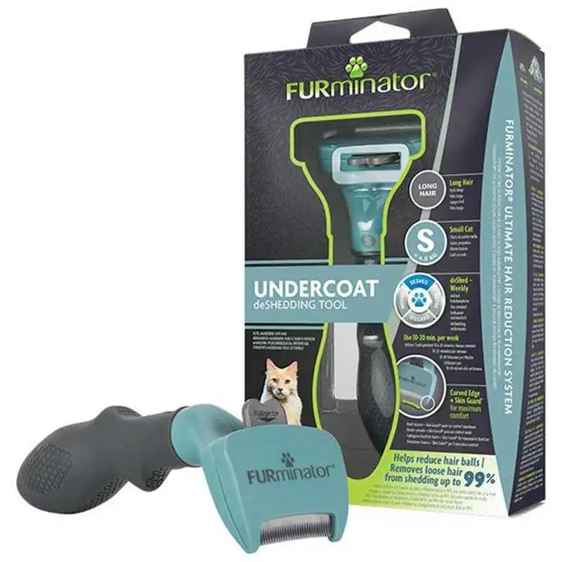 FURMINATOR - Furminator Uzun Tüylü Kediler için Kedi Tarağı (S)