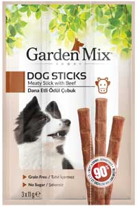 GARDEN MIX - Garden Mix Dana Etli Köpek Ödül Çubuğu 3x11gr