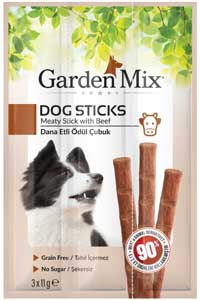 Garden Mix Dana Etli Köpek Ödül Çubuğu 3x11gr - Thumbnail