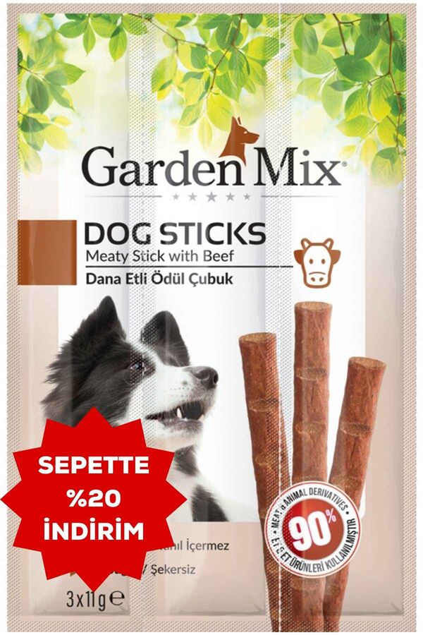 Garden Mix Dana Etli Köpek Ödül Çubuğu 3x11gr