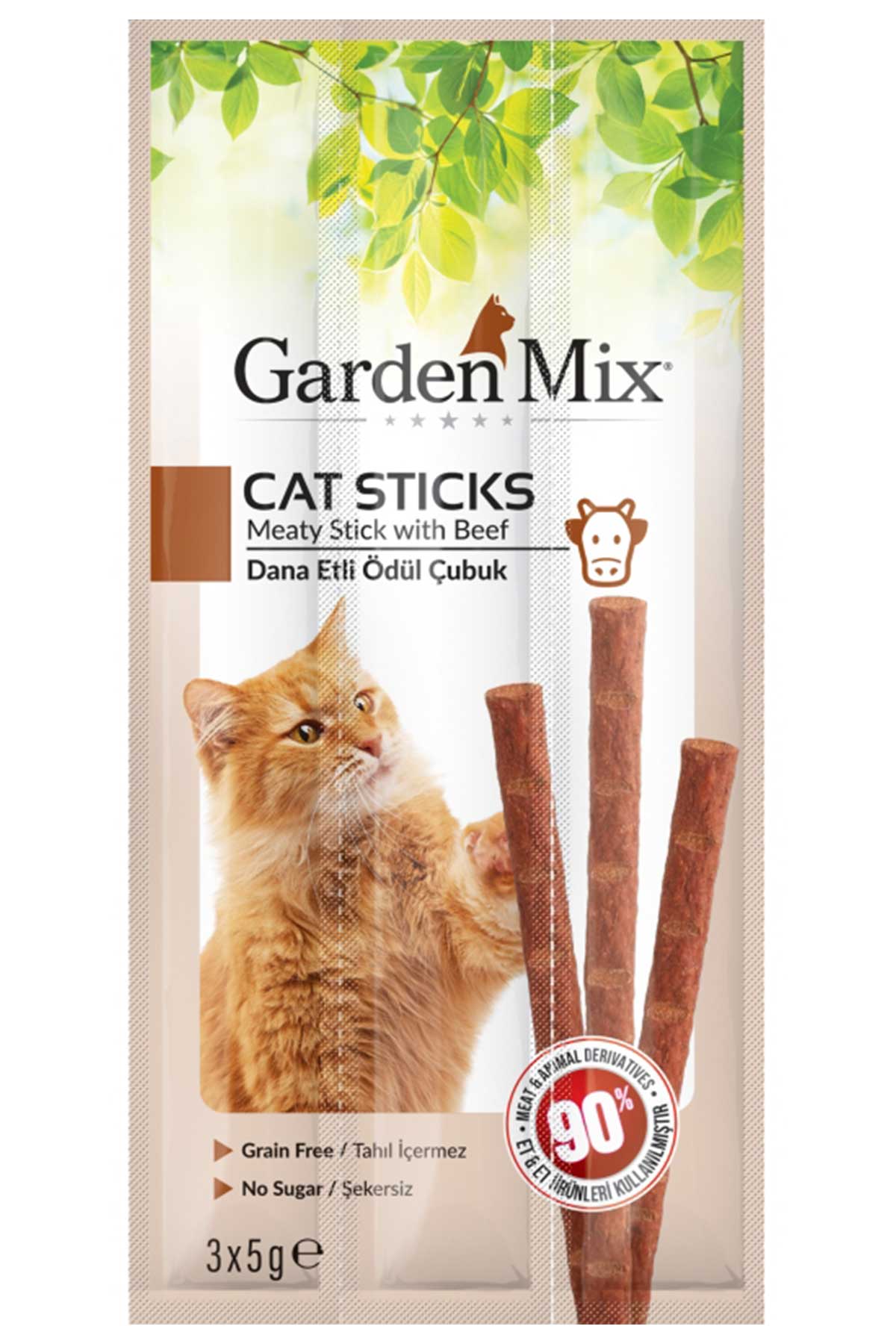 Garden Mix Dana Etli Kedi Ödül Çubuğu 3x5gr