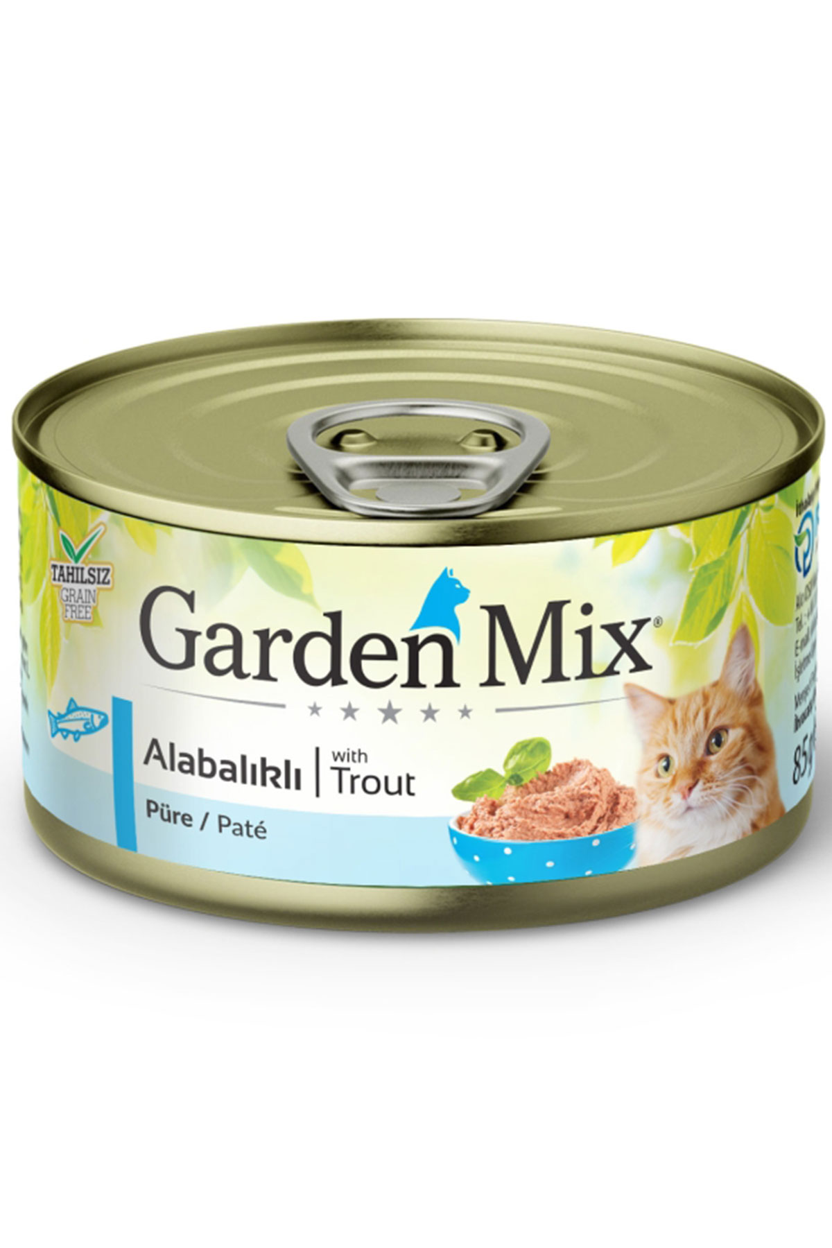 Garden Mix Kıyılmış Alabalıklı Tahılsız Yetişkin Kedi Konservesi 85gr