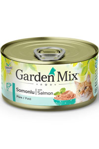 Garden Mix Kıyılmış Somonlu Tahılsız Yetişkin Kedi Konservesi 85gr