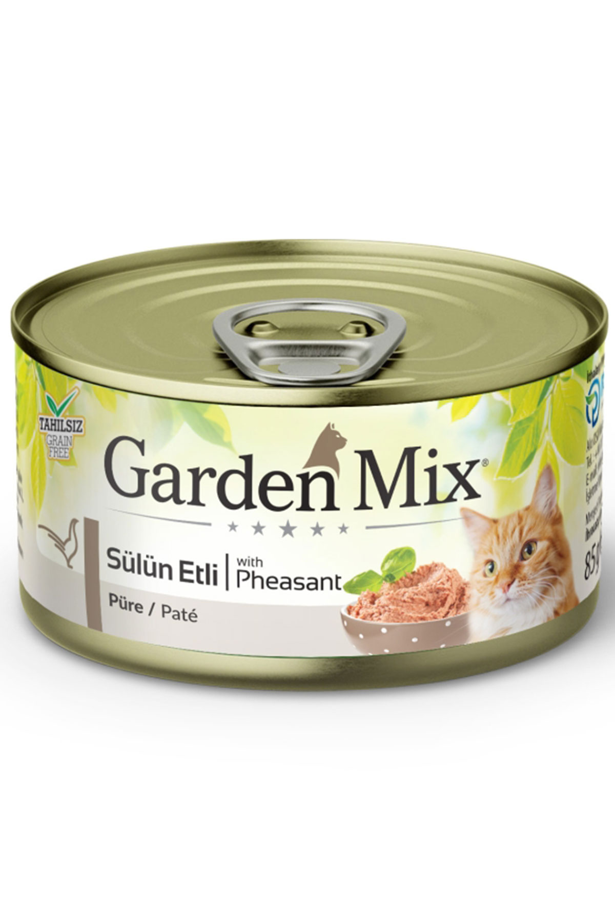 Garden Mix Kıyılmış Sülün Etli Tahılsız Yetişkin Kedi Konservesi 85gr