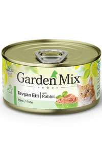 GARDEN MIX - Garden Mix Kıyılmış Tavşan Etli Tahılsız Yetişkin Kedi Konservesi 85gr