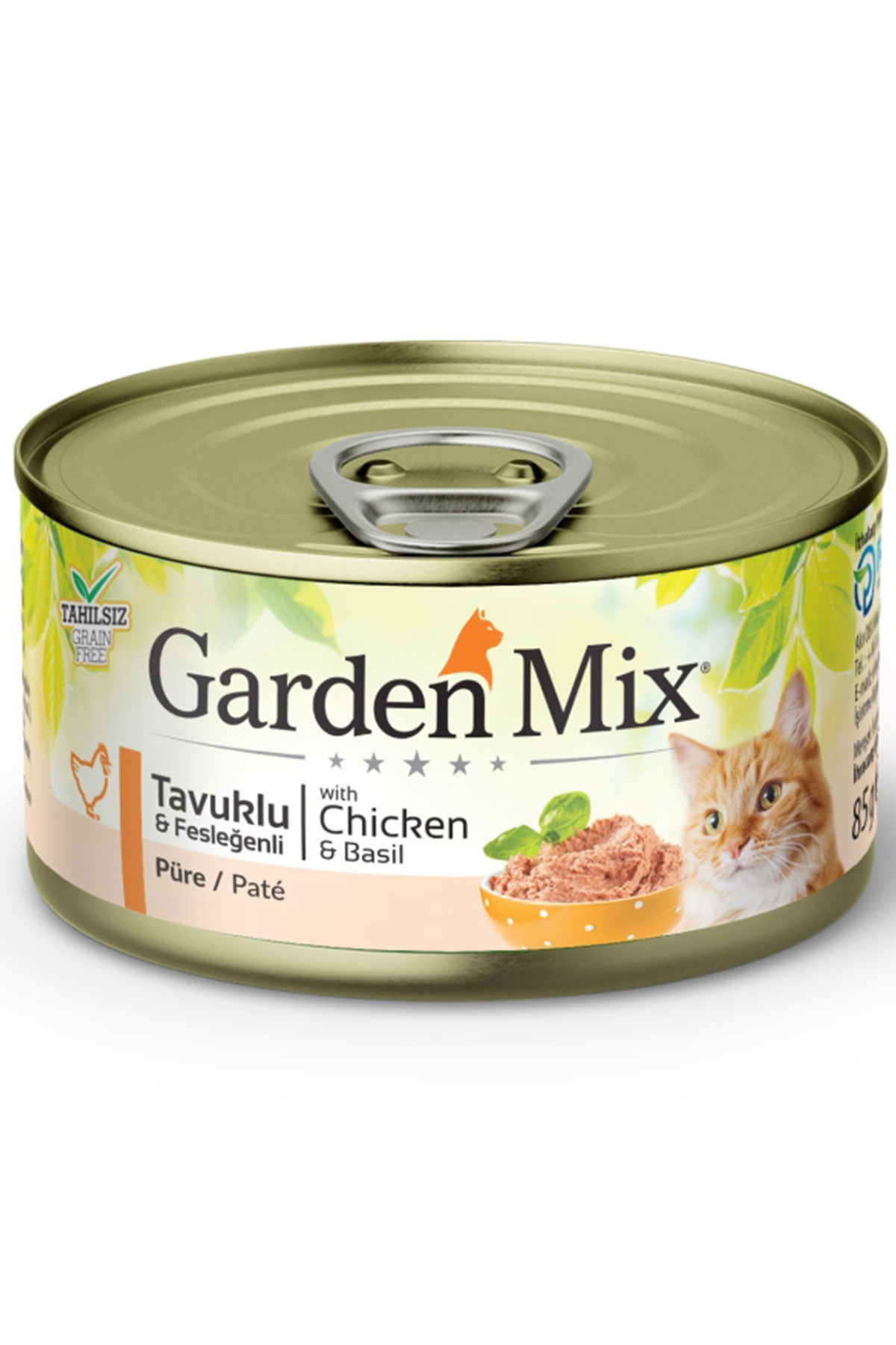 Garden Mix Kıyılmış Tavuklu Tahılsız Yetişkin Kedi Konservesi 85gr