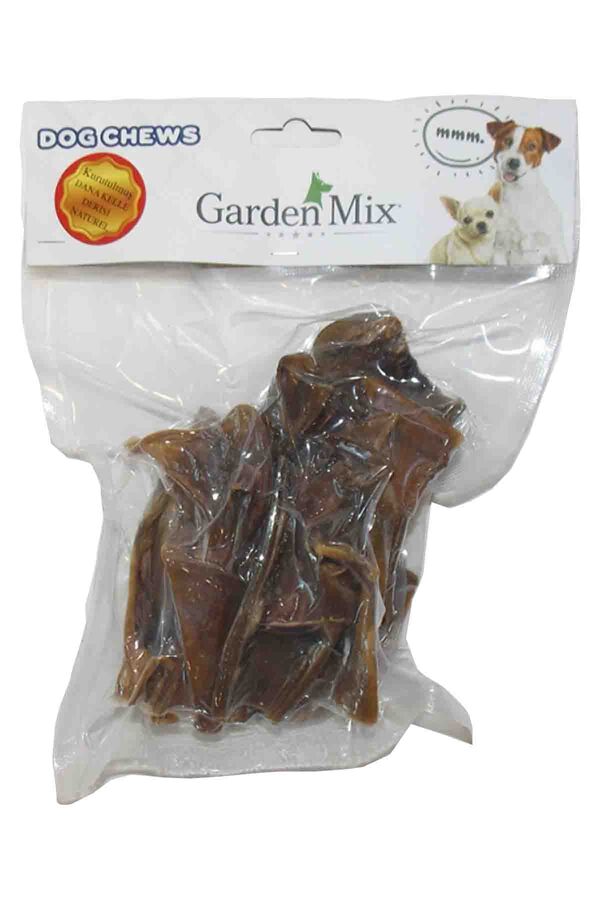 Garden Mix Kurutulmuş Dana Kelle Deri Naturel Köpek Ödül Maması 100gr