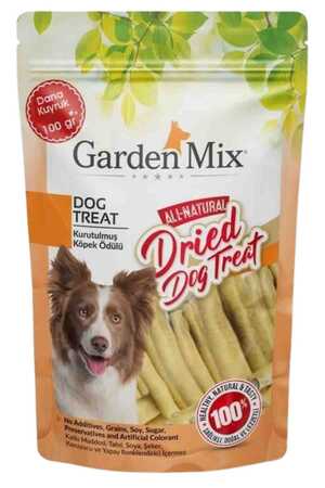 Garden Mix Kurutulmuş Dana Kuyruk Köpek Ödülü 100gr - Thumbnail