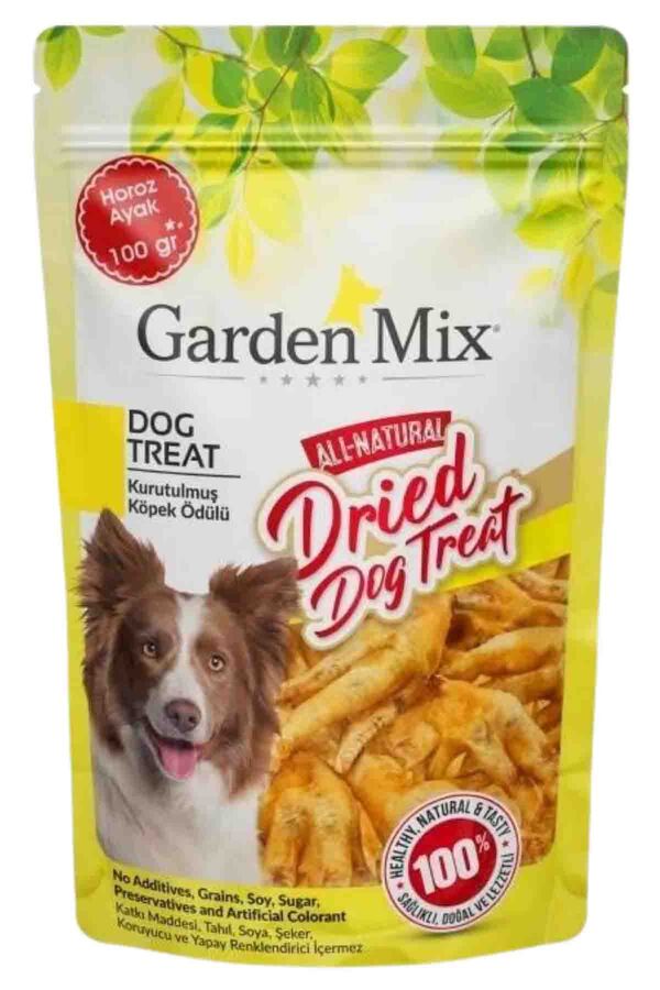 Garden Mix Kurutulmuş Horoz Ayak Köpek Ödülü 100gr