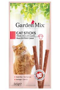 GARDEN MIX - Garden Mix Kuzu Etli Kedi Ödül Çubuğu 3x15gr