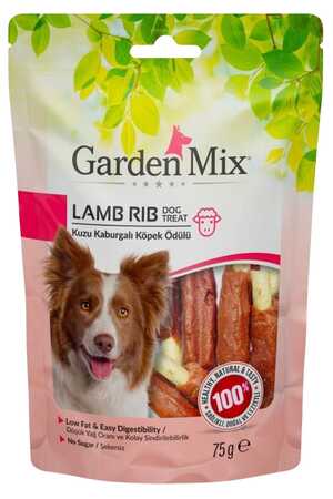 Garden Mix Kuzu Kaburgalı Köpek Ödülü 75gr - Thumbnail