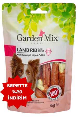 Garden Mix Kuzu Kaburgalı Köpek Ödülü 75gr - Thumbnail