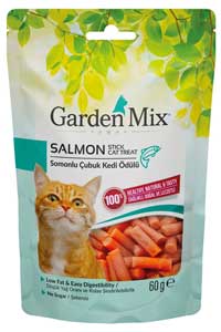 GARDEN MIX - Gardenmix Somonlu Stick Kedi Ödül Maması 60gr
