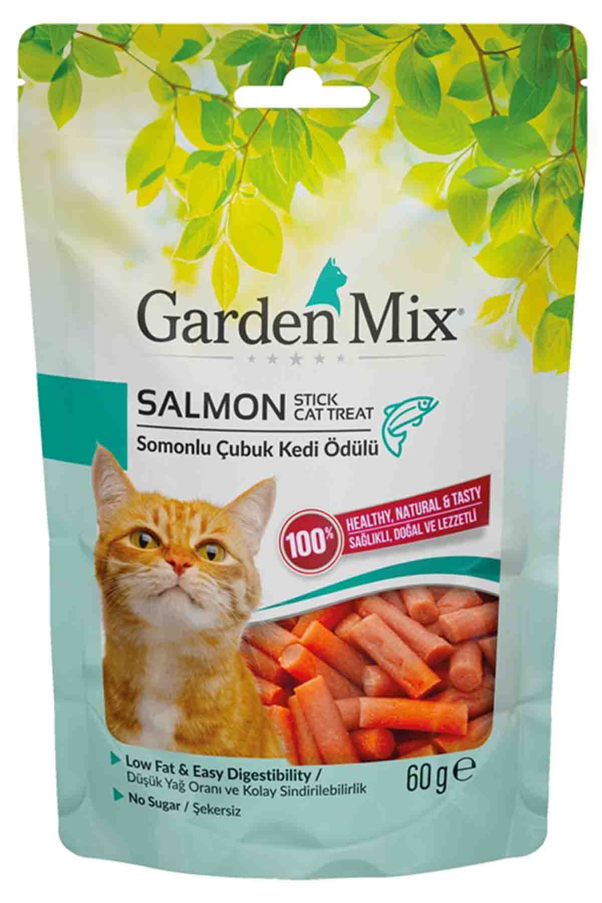 Gardenmix Somonlu Stick Kedi Ödül Maması 60gr