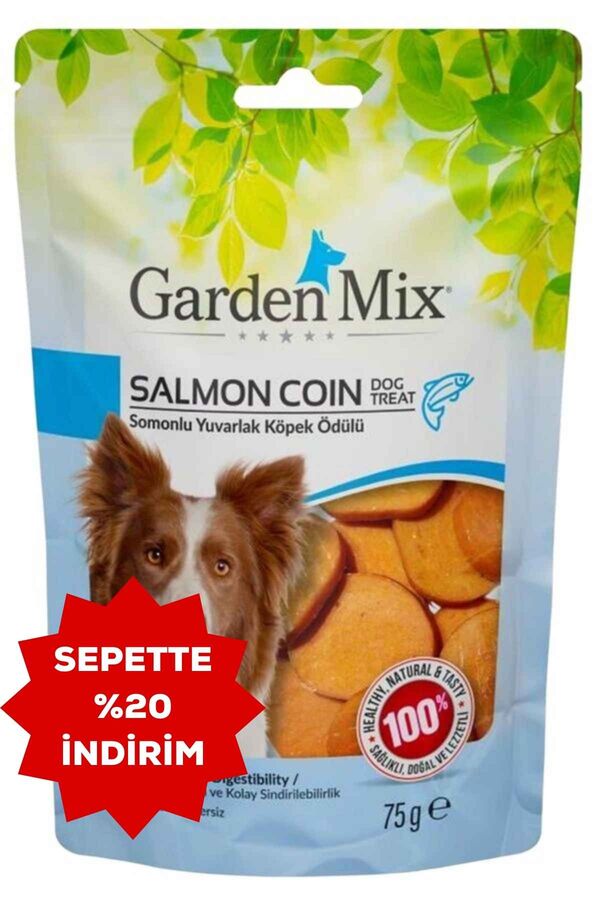 Garden Mix Somonlu Yuvarlak Köpek Ödülü 75gr