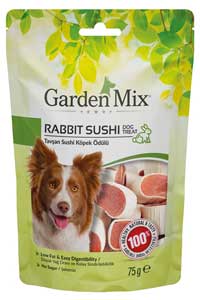 GARDEN MIX - Gardenmix Tavşan Sushi Köpek Ödül Maması 75gr