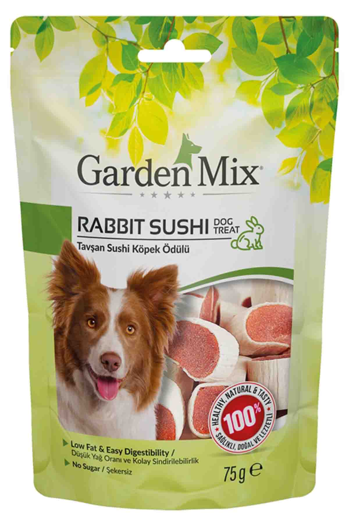 Gardenmix Tavşan Sushi Köpek Ödül Maması 75gr