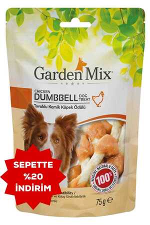 Gardenmix Tavuklu Kemik Köpek Ödül Maması 75gr - Thumbnail