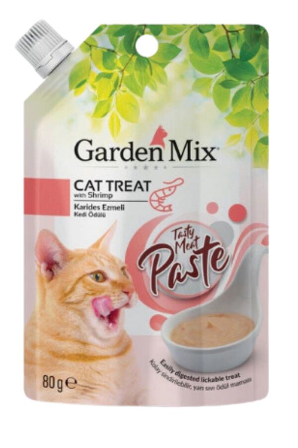 Garden Mix Tavuklu ve Karidesli Ezme Kedi Ödül Maması 80gr