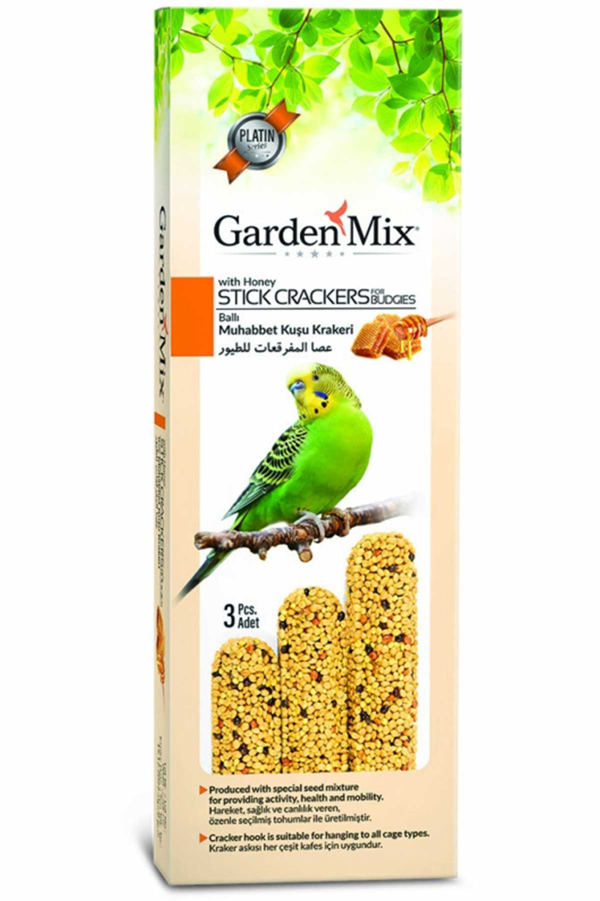 Garden Mix Platin Ballı Kuş Krakeri 3lü