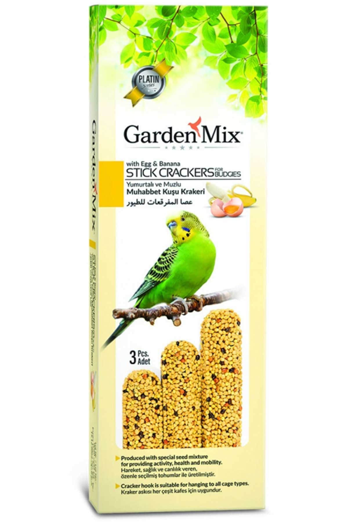 Garden Mix Platin Muzlu ve Yumurtalı Kuş Krakeri 3lü