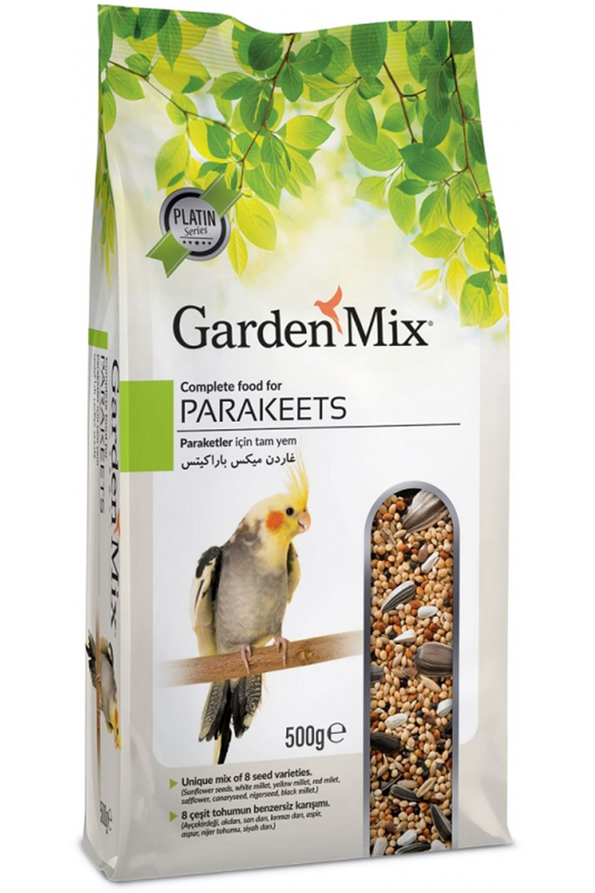 Gardenmix Platin Paraket Kuşu Yemi 500gr