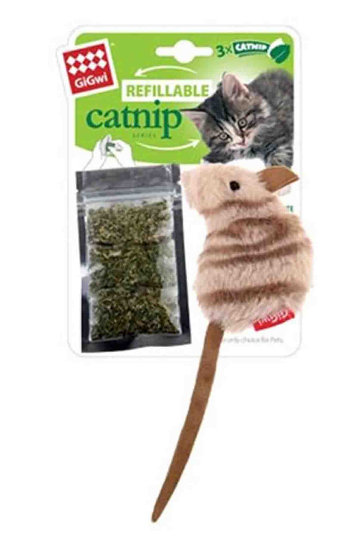 Gigwi Catnip Hazneli Fare Kedi Oyuncağı