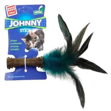 GIGWI - Gigwi Johnny Stick Catnipli Doğal Tüylü Kedi Oyuncağı