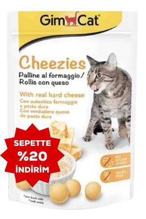 Gimcat Cheezies Peynirli Kedi Ödül Tableti 10gr - Thumbnail