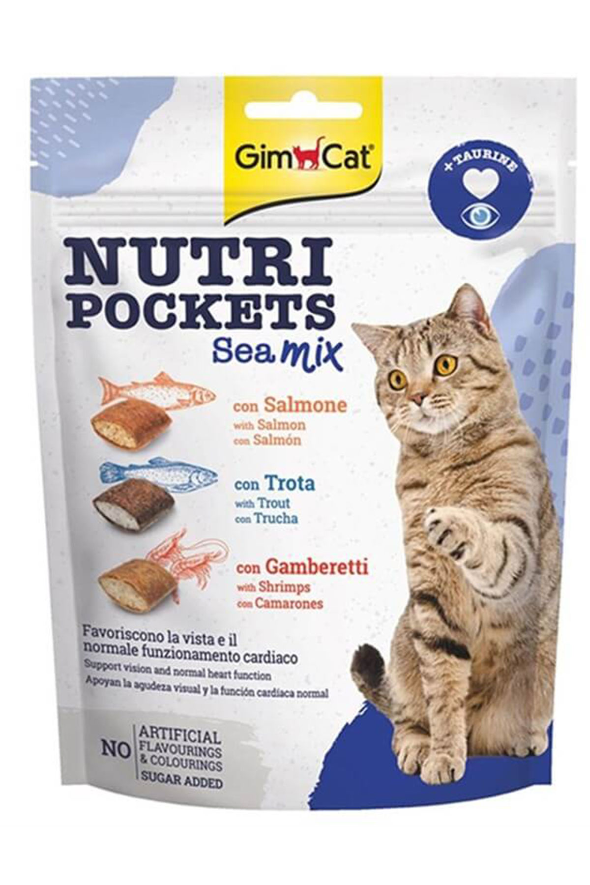 GimCat Nutripockets Sea Mix Taurinli Kedi Ödülü 150gr