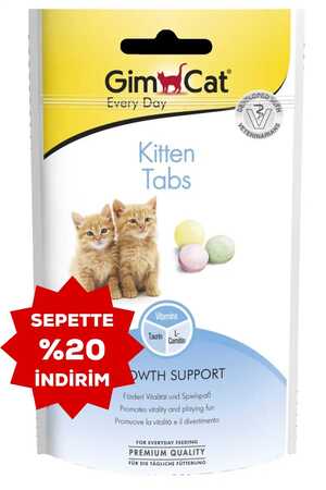GimCat Kitten Tabs Yavru Kedi Ödül Tableti 40gr - Thumbnail