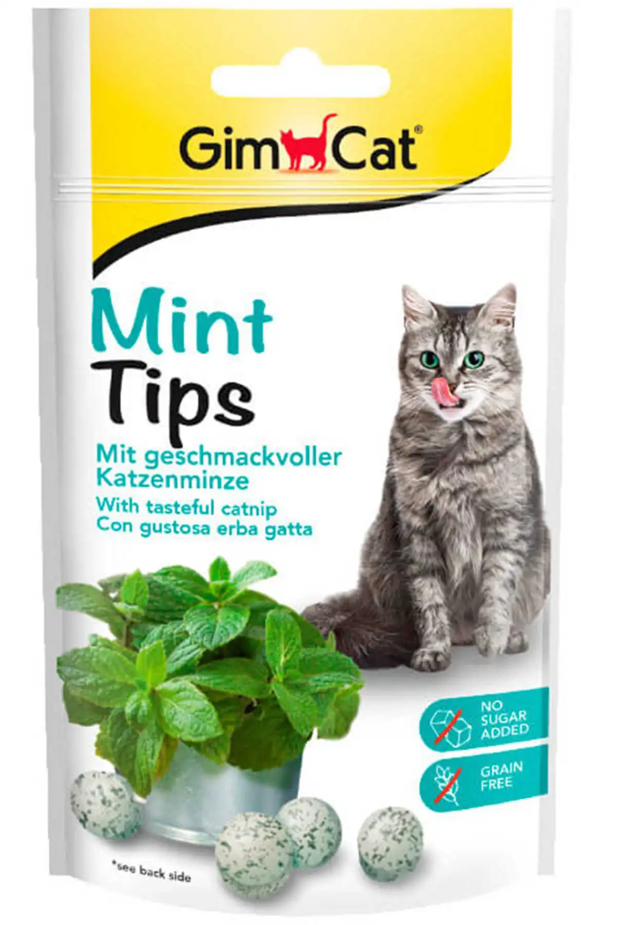 GIMCAT - GimCat Mint Tips Naneli Kedi Ödül Tableti 40gr