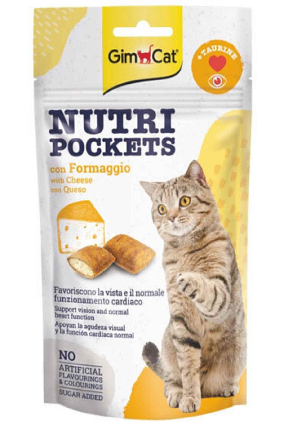 Gimcat Nutripockets Kedi Ödül Peynir Taurin 60gr