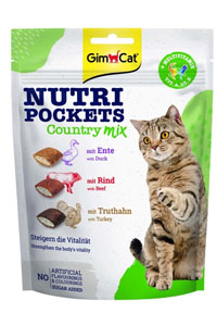 GimCat Nutripockets Country Mix Multivitaminli Kedi Ödülü 150gr - Thumbnail