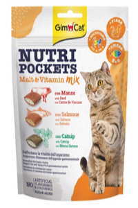 GimCat Nutripockets Malt ve Multivitamin Mix Kedi Ödülü 150gr