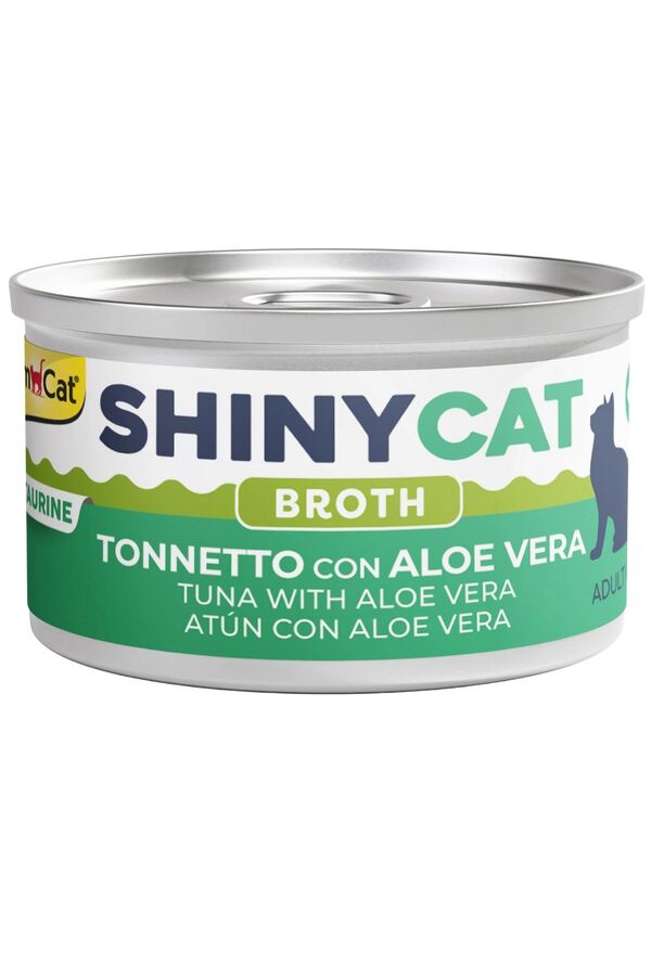 Gimcat Shinycat Broth Aloe Veralı Ton Balıklı Kedi Konservesi 70gr