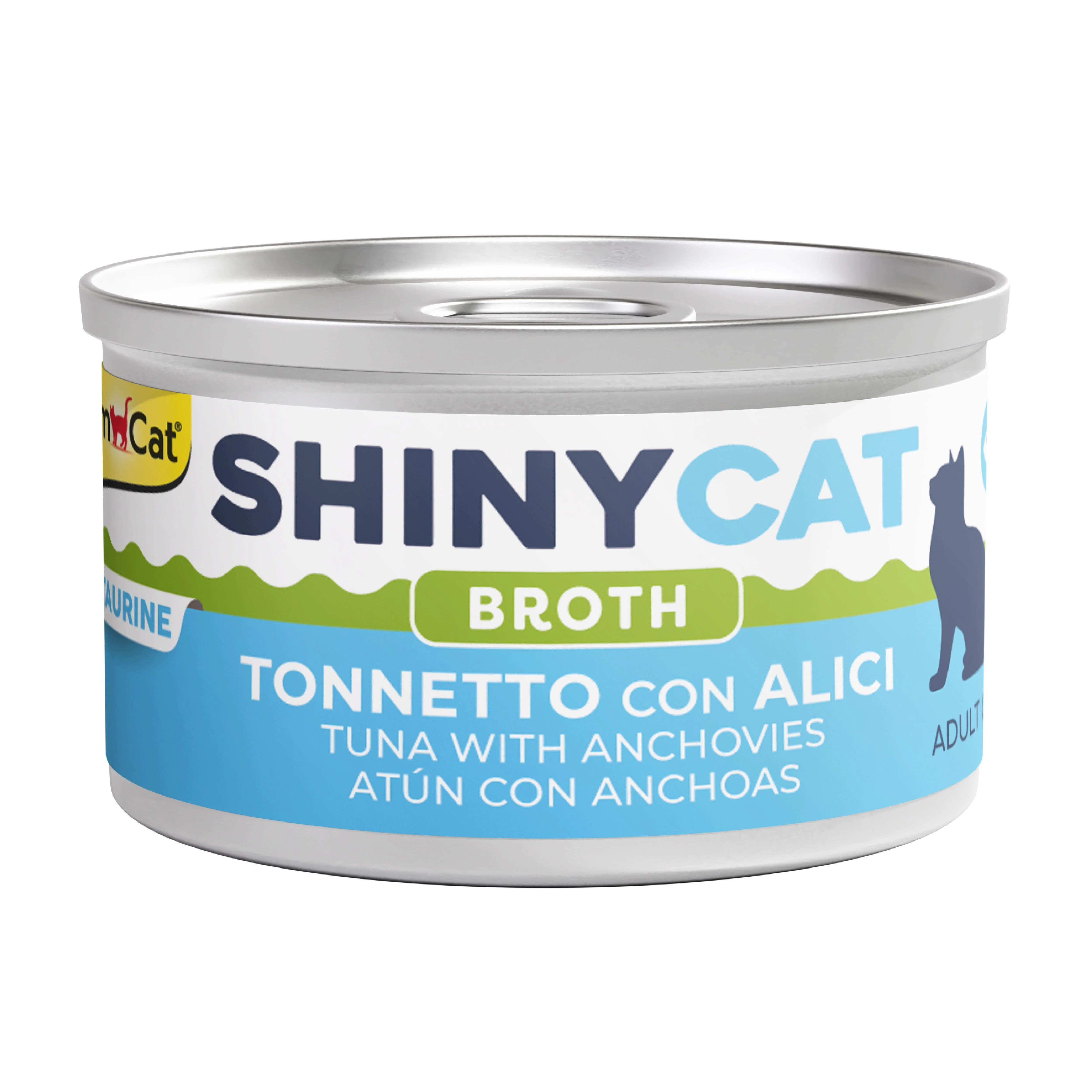 GIMCAT - Gimcat Shinycat Broth Ançüezli ve Ton Balıklı Kedi Konservesi 70gr