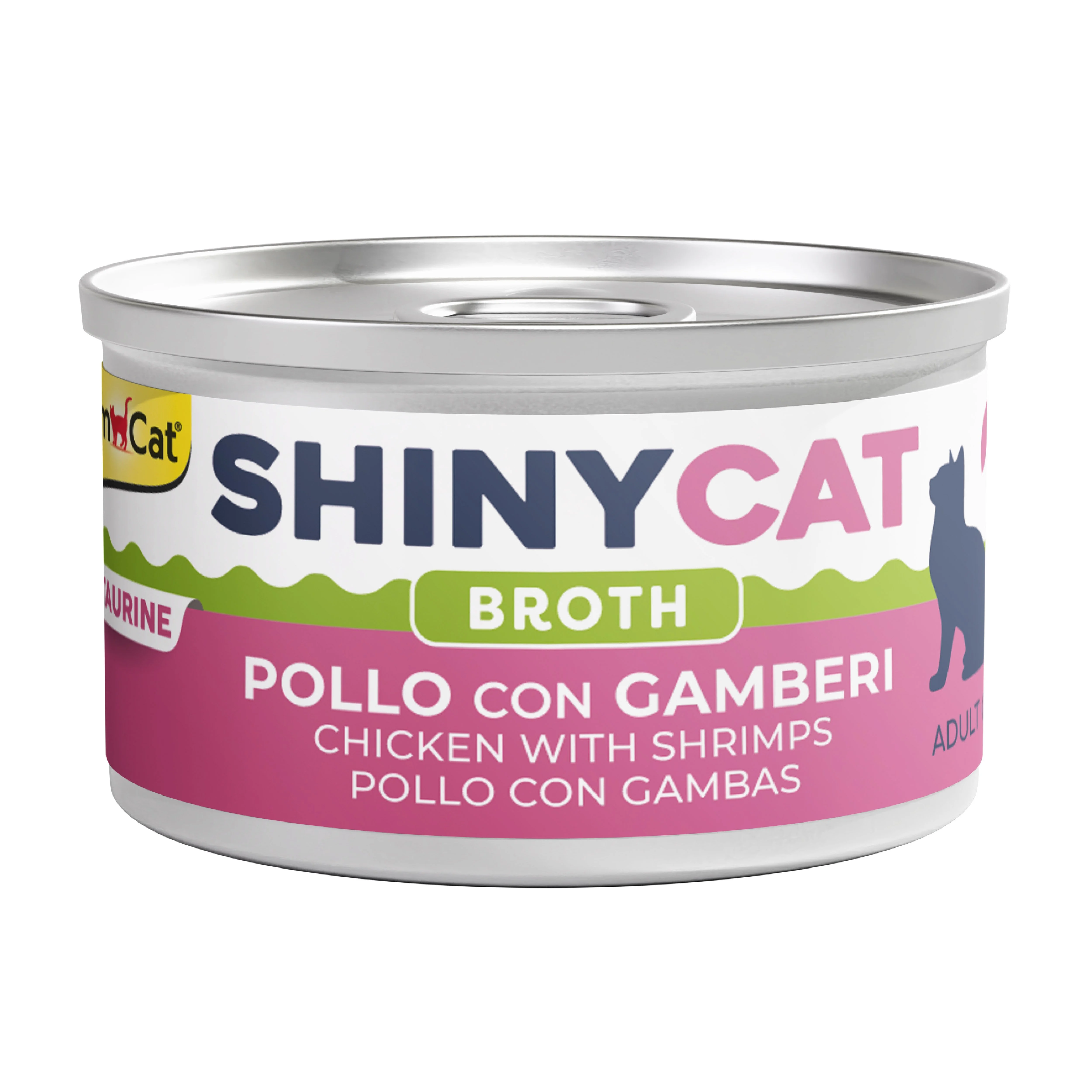 Gimcat Shinycat Broth Karidesli Tavuklu Kedi Konservesi 70gr