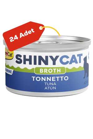 Gimcat Shinycat Broth Ton Balıklı Kedi Konservesi 70gr 24lü - Thumbnail