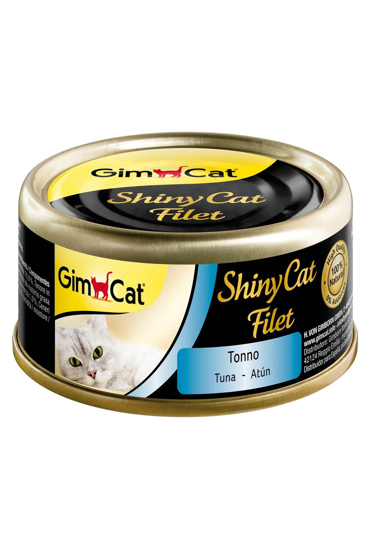 GimCat Shinycat Kıyılmış Ton Balıklı Kedi Konservesi 70gr