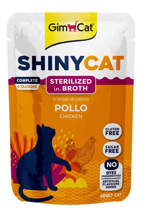 Gimcat Shinycat Pouch Tavuk Etli Kısırlaştırılmış Kedi Konservesi 70gr