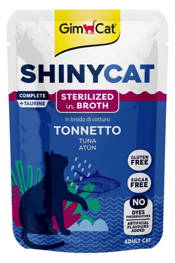 Gimcat Shinycat Pouch Sos İçinde Ton Balıklı Kısırlaştırılmış Kedi Konservesi 70gr