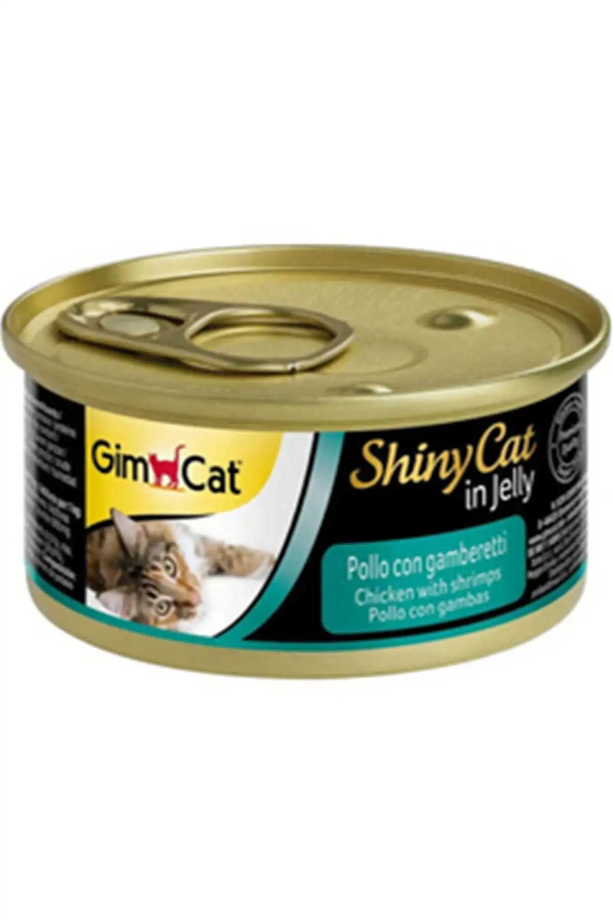 GIMCAT - GimCat ShinyCat Tavuk ve Karidesli Kedi Konservesi 70gr