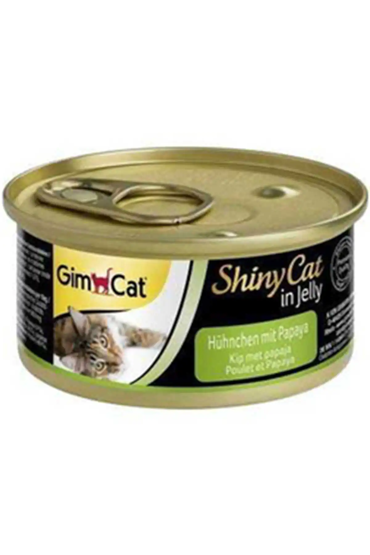 GimCat ShinyCat Tavuk ve Papayalı Kedi Konservesi 70gr