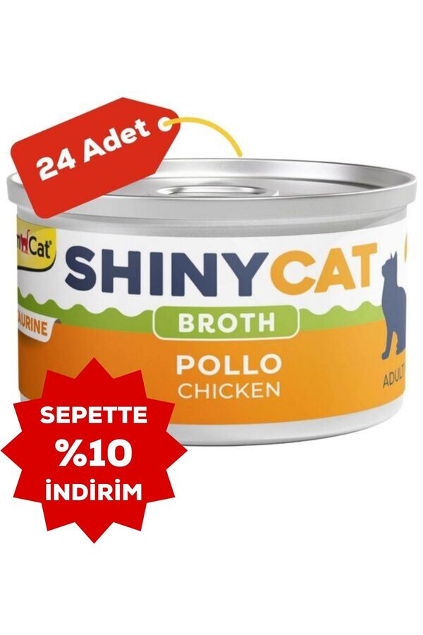 GimCat Shinycat Tavuklu Kedi Konservesi 70gr 24lü