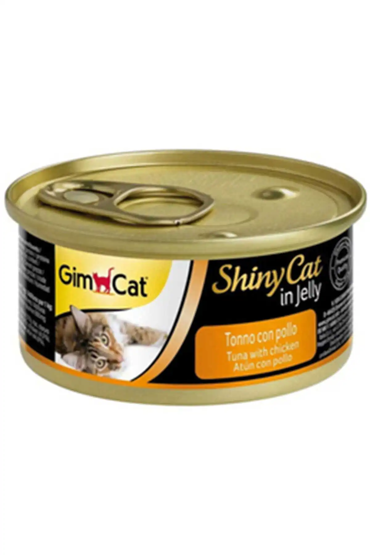 GimCat ShinyCat Ton Balığı ve Tavuklu Kedi Konservesi 70gr
