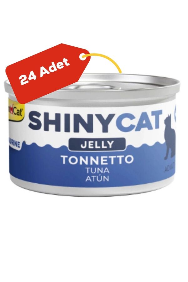GimCat Shinycat Ton Balıklı Kedi Konservesi 70gr 24lü