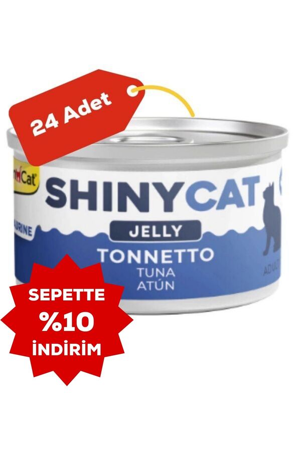 GimCat Shinycat Ton Balıklı Kedi Konservesi 70gr 24lü